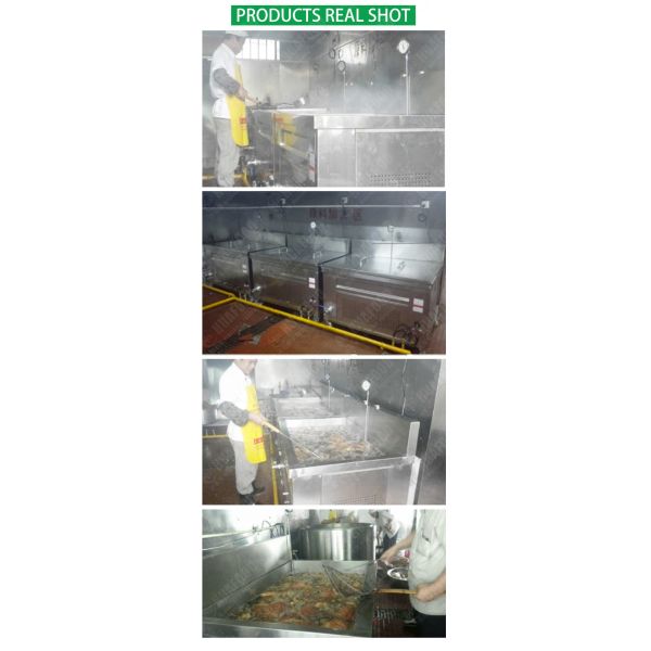 Commercial Single Cylinder 300L Fried Chicken Cooking Machine