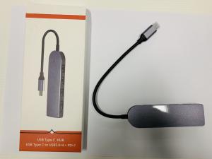Gray Usb Type C To Micro Usb , 4 In 1 USB C To PD Adapter ABS Housing Material