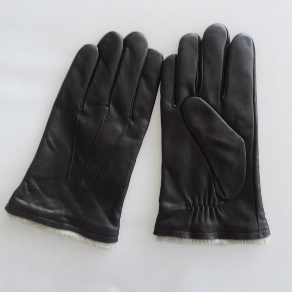 Cheap Plain Mens Soft Leather Gloves Customized Size Custom Styles Eco - Friendly for sale