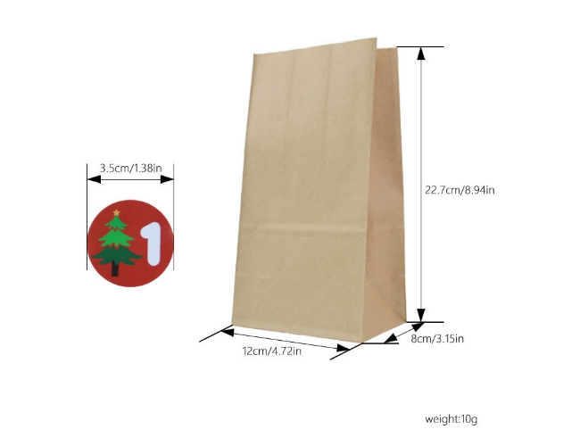 Eco-friendly And Made From Recyclable Materials Food Packaging Paper Bag Portable