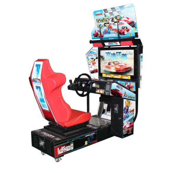 Cheap Double Racing Arcade Machine , Video Game Machine With 32" Hd LCD Display for sale