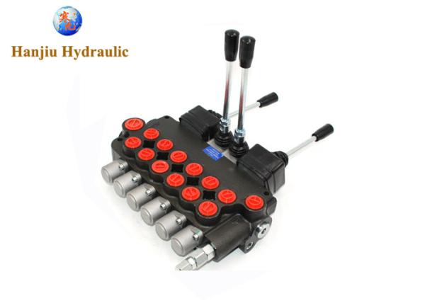Cheap Joystick Tractor Loader 6 Spools 11gpm Monoblock Hydraulic Directional Control Valve Sae Ports for sale
