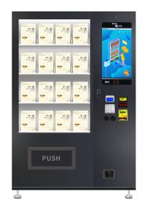 China Large Capacity Self Service Vending Machine 22 Inch Touch Screen LED Lighting on sale