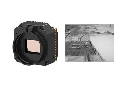 Cheap Uncooled Infrared Thermal Security Camera Module With Multiple Lenses for sale
