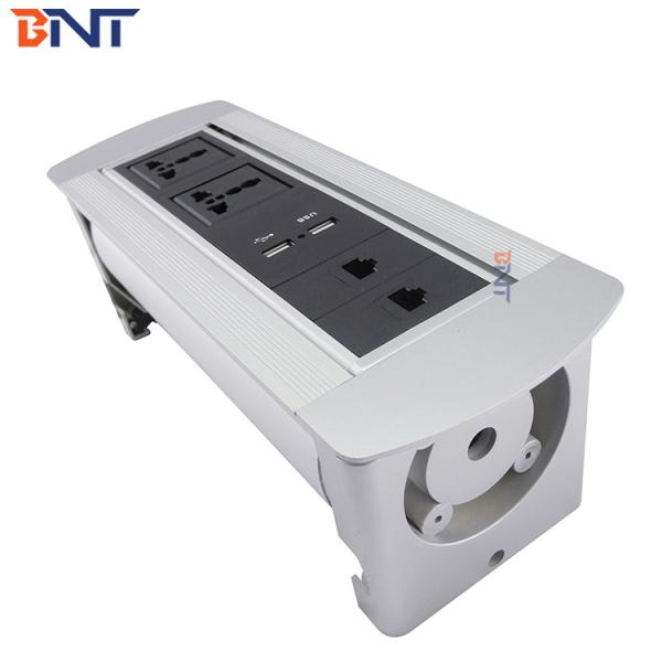 Cheap The  Silver Table Pop Up Power Data Socket With 1.5M Cable Length for sale