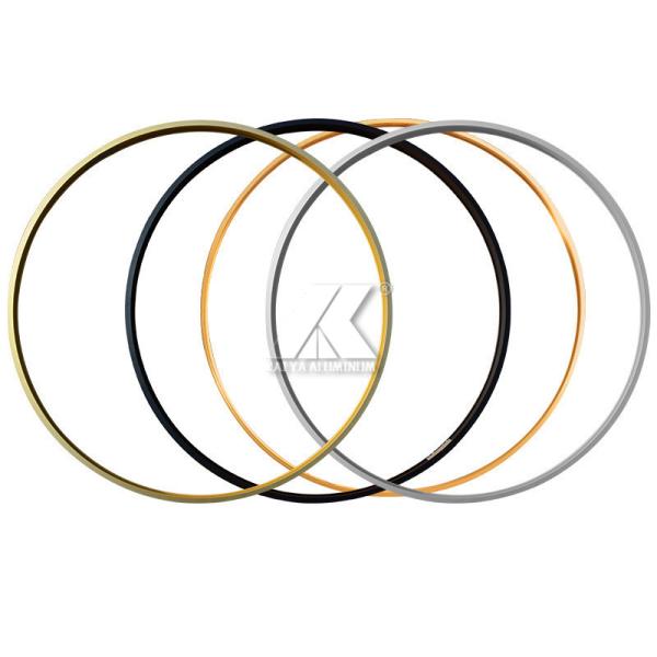 Cheap 40 X 9 Mm Aluminium Circle Profile For Mirror Picture Photo Art Works Frame for sale