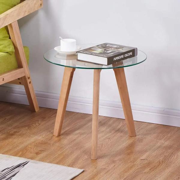 Cheap Customizable Modern Glass Coffee Table Exquisite Matching Glass Round Table for sale