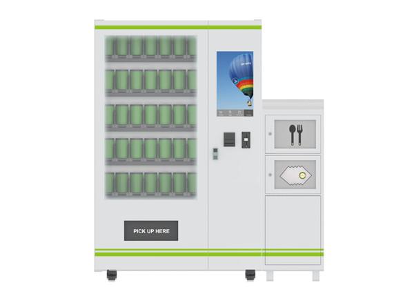 Cheap National Instant Food And Salad Vending Machine With Cooling System , Customization for sale