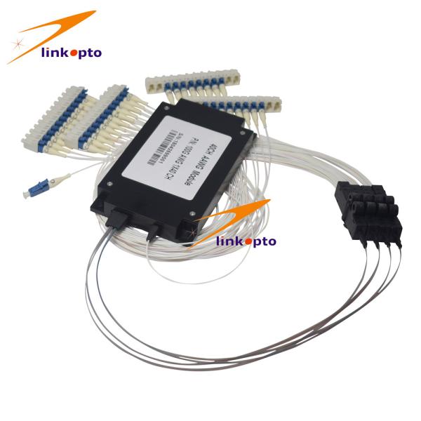 Cheap Low insertion loss 3.5db for the Gaussian 48CH AAWG Dwdm  Multiplexe  100GHZ Customized for sale