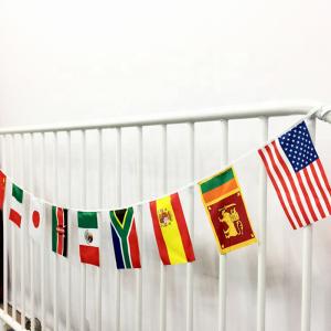 Best Football Game String Flag Custom Polyester Country Bunting Flags wholesale