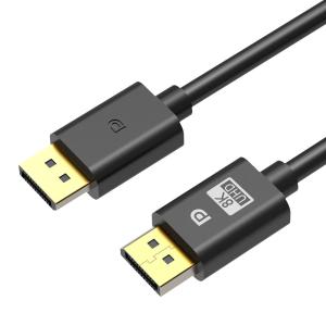 China Black dp1.4 8K Displayport Cable 6ft 1440P 144Hz For Gaming Screen on sale