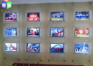 Photo Frame Crystal LED Light Box Estate Agent Window Display Units Illuminated