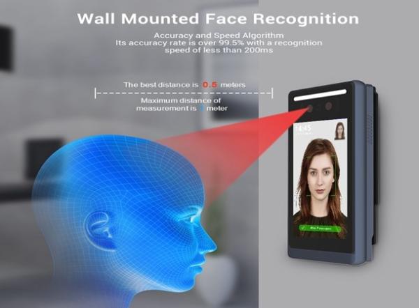 Cheap Security Biometric Time Attendance Terminal / IC Card Face Detection Access Control System for sale