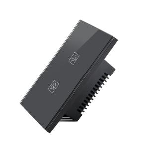 China Smart Home Voice Control Eu Us Smart Wifi Wall Touch Switch 1/2/3 Gang Glass Panel Fan Light Switch Smart Home on sale