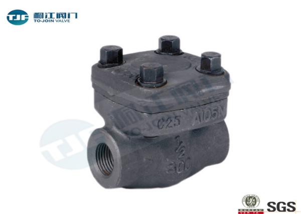 Cheap Horizontal Piston Type Non Return Check Valve NPT Threaded Forged A105 Made for sale