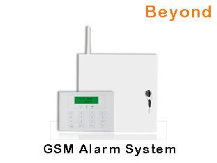 Cheap LCD Security Engineering GSM Alarm System with 8 wired zones 31 wireless zones for sale