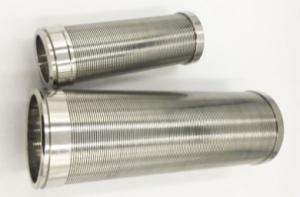 Stainless Steel Flow Sand Wedge Wire Filter Element Around Wire Sieve
