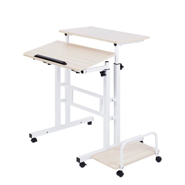 Cheap Home Computer Host W60cm Metal Study Table With Adjustable Height for sale