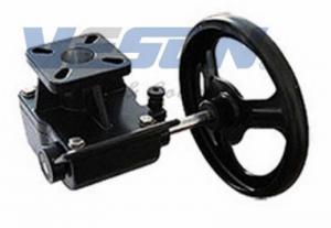China Cast Iron Declutchable Manual Override Gearbox For Pneumatic Rotary Valve Actuators on sale