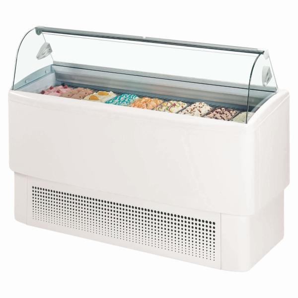 Cheap Counter Top Ice Cream Display Freezer , Power Saving Ice Cream Display Unit for sale