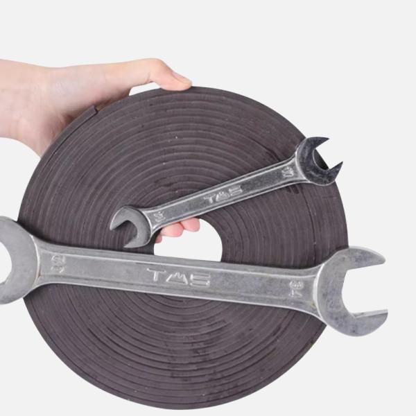 Cheap Black Roll Flexible Magnetic Material For Magnetic Whiteboard Eraser Laminated With PVC/Paper for sale