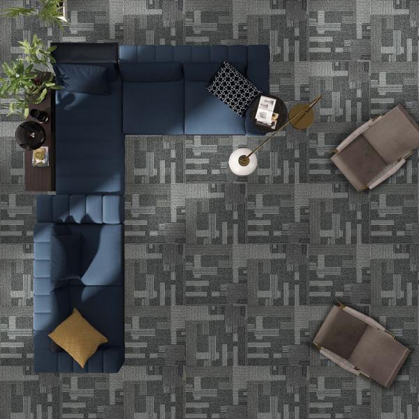 Cheap Anti Static Nylon Carpet Tiles 50x50cm Polypropylene Loop Pile Polypropylene for sale
