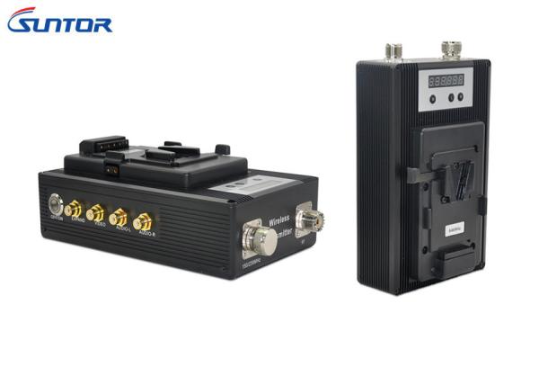 Cheap 300-4400MHz Manpack Analog Video Transmitter , Analog Transmitter And Receiver for sale