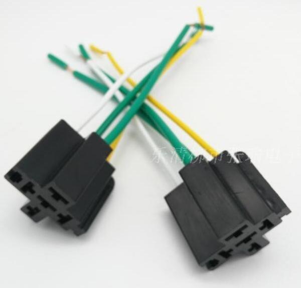 Cheap custom-made  40A  automotive relay socket (with wire) /  Auto socket / universal relay socket. for sale