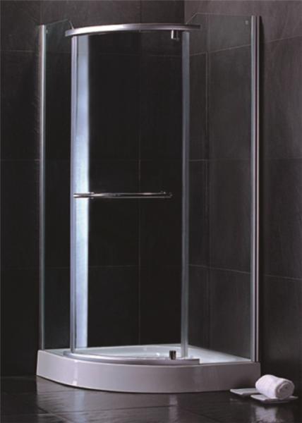 Cheap Single Sliding Door Quadrant Shower Enclosures Hinged Open Style Elegant for sale