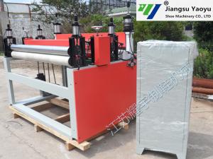 Textile Leather Roll Slitting Machine Four Column Computer Control System