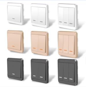 China 1 2 3 Gang Wifi Smart Wall Touch Switch Glass Panel Light 2.4GHz on sale