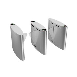 AC 220V Flap Barrier Turnstile Security Access Control Flap Gate System With Face Recognition