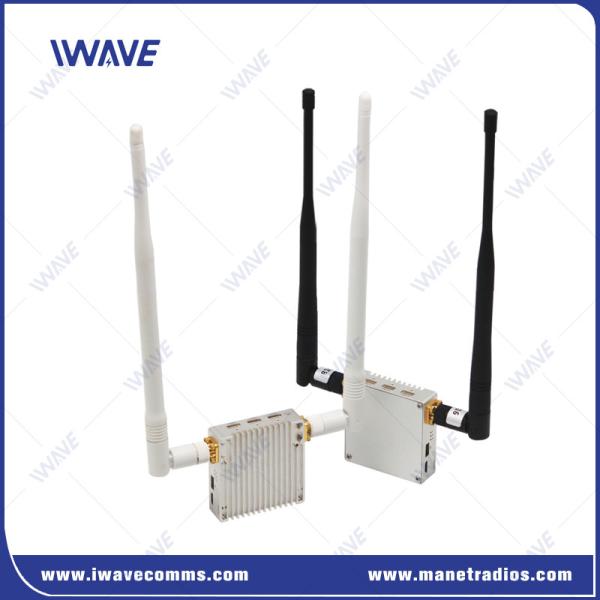 Cheap 15km Drone Video Transmitter And Receiver Dual IP Camera With Mavlink Telemetry Data for sale