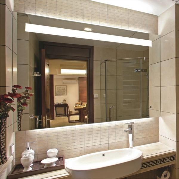 Cheap Smart Bathroom Mirror with Touch Screen and Modern Model Motion Sensor Switch Custom-size for sale