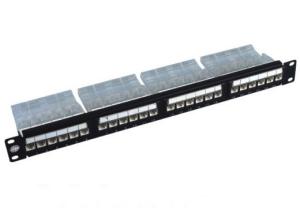 19 24 Port Rack Mount Patch Panel Cat6 110-IDC UTP Unshielded For Cabling