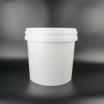 China Stackable Recyclable Plastic Oil Bucket Polyethylene White 20l Bucket for sale