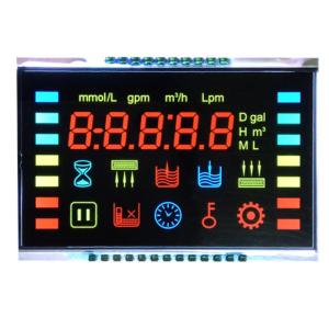 Customized 7-Segment LCD Display Ozone anion disinfection machine, fresh air controller, VA black background LCD