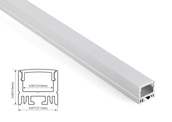 Cheap Aluminum Profile LED Linear lighting 17.1mm x 15mm with led strip and power supply for sale