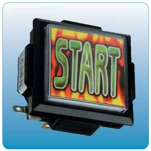 Cheap Start Push Button Arcade Game Machine Parts With Micro Switch 60mm X 60mm Size for sale