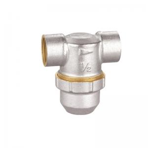 Best Customized Brass Filter Valve Sand Blast / Nickel Plated FT1004 For Water Filter wholesale