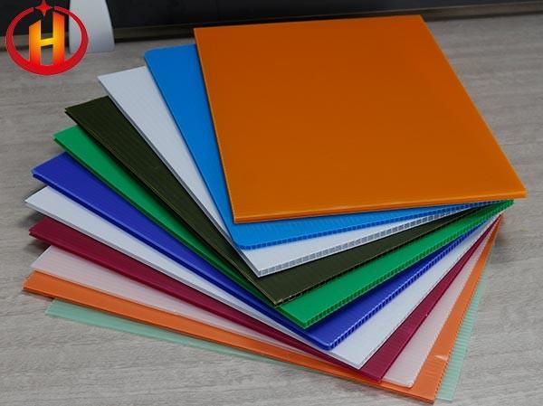 Cheap Impact Resistant Colored Pp Corrugated Sheet Smooth for sale