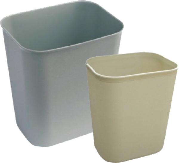 Cheap Rectangular  plastic trash bin Fireproof single layer plastic for sale