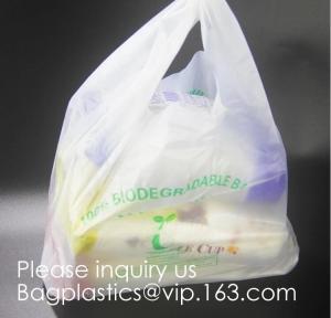 China GREEN Biodegradable & Compostable Pack of 75 Lexington Corn Starch Carry Bags,100% biodegradable and compostable grocery on sale