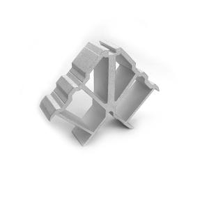 Hotel Aluminium Windows And Doors Hardware OEM 45 Degree Angle Corner Silver Corner Joint