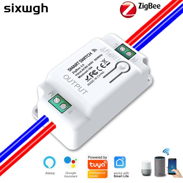Cheap SIXWGH Tuya Zigbee Smart Switch Module Smart Home Automation Light Switch for sale