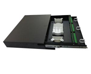 China 24 48 Core Fiber Optic Patch Panel SC FC LC ST Rack Mount ODF Distribution Box on sale