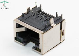 China Single Port 8p8c Low Profile RJ45 Jack Latch Tab Up THT  R / A 90 Degree on sale