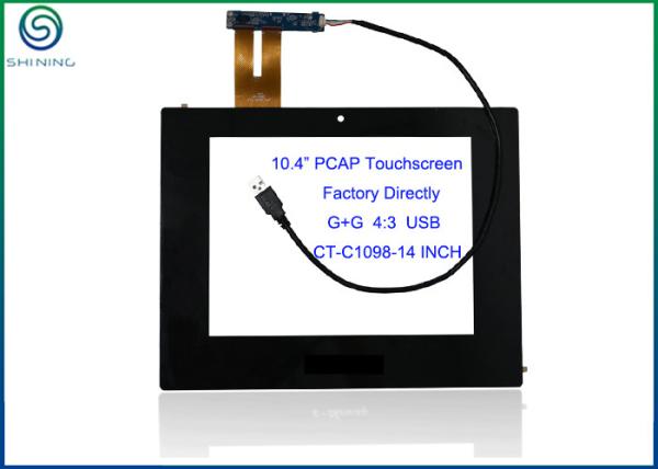 Cheap 10.4 Inch USB Projected Capacitive Touch Screen With Controller For Touch Industrial Device for sale