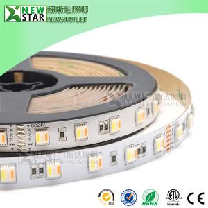 China RGBCCT 5 in one LED five colors in one chip RGB WW W full color rgbwww 30 60 72leds 12v RGB+CCT DC24V LED Strip Lights on sale