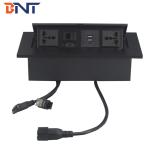 With usb charging table connection power data pop up table socket outlet